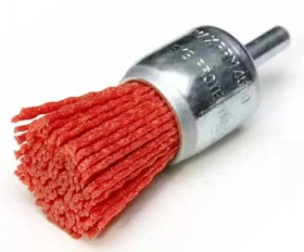 SZCZOTKA ŚCIERNA PĘDZELKOWA Z TRZPIENIEM 24MM