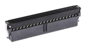 Złącze IDC 80-pinowe 2-rzędowe raster: 1.27mm Żeński Montaż na kablu TE Connectivity