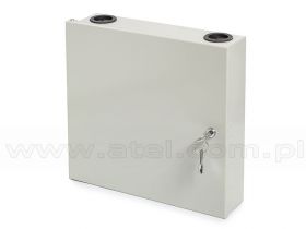 Przełącznica światłowodowa, naścienna, 12x SC duplex, bez adapterów, zamykana na klucz