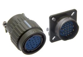 Złącze; C10/19p; 19 torów; lutowany; 1,0mm2; 16mm; gniazdo na przewód + wtyk na panel; 28mm; zielony; niebieski; 5A; Connfly; Ro