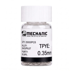 Kulki BGA Sn63/Pb37 0,35 mm Mechanic – do reballingu