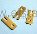 Konektor WT ( wsuwka) mosiądz 6,3 do druku K1