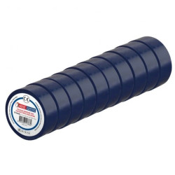 Taśma izolacyjna elektroizolacyjna PVC 19mmx9m niebieska HOROZ 10szt.