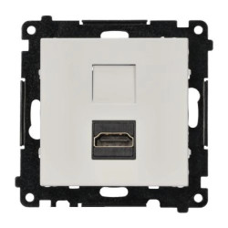 Simon 55 Gniazdo HDMI 2.1 (moduł) Biały mat TGHDMI121.01/111