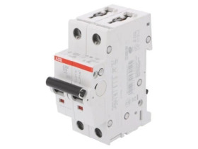 Wyłącznik nadprądowy, 230/400VAC, Prąd znamionowy: 6A, 2-biegunowy 2CDS252001R0061