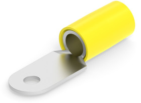 Insulated ring cable lug, 16.8-26.7 mm², AWG 4, 5 mm, yellow, 324111