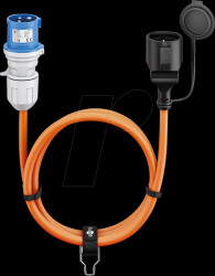 76224 5m camping CEE plug &gt; earthing contact coupling 16A/230V oran