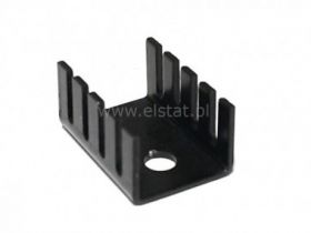 Radiator 19 x 13 x 9mm czerniony TO220