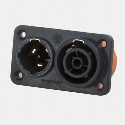 Złącze zasilania Wtyczka, gniazdo Montaż na panelu 250 V DC, 500 V DC RS PRO