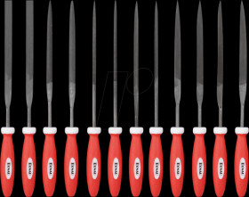 M58 Assortment of files, needle files, 150 mm, 12 pieces