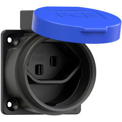 PCE 1323-0bc Surface-Mount Socket IP55 Black/Blue 1 piece