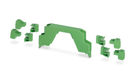 Obudowa urządzeń elektronicznych 12.6mm Górna część obudowy i 4 nagłówki PCB 12.6 x 99 x 45.85mm materiał: Poliamid