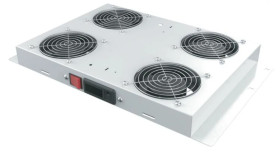 MIRSAN Wentylator z termostatem cyfrowym ( 4 wiatkarki) szary