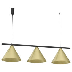 Lampa wisząca CAPITAL CZARNY-ZŁOTY 3XGX53 MLP0937 Milagro