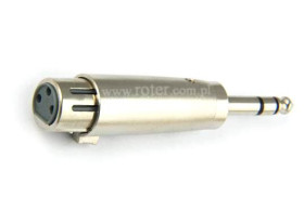 ADAPTER GNIAZDO CANON XLR 3P WTYK JACK 6,3 STEREO