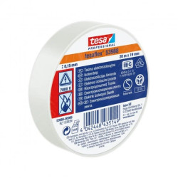 Taśma elektroizolacyjna 5000V PVC 20m 19mm biała 53988-00066-00