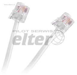 Kabel telefoniczny 3,0m biały