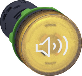 Schneider Electric XB5KS2B8 XB5KS2B8 Brzęczyk podświetlenie, zawiera gniazdo lampy (D x S x W) 55 x 29 x 29 mm żółty 1 s
