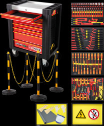 117.6155 PERFORMANCEplus E10 workshop trolley with 7 drawers and 164 tool