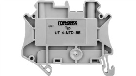 Złączka Szynowa Elementów Kontrolnych 2-Przewodowa 4Mm2 Szara Ut 4-Mtd-Be...
