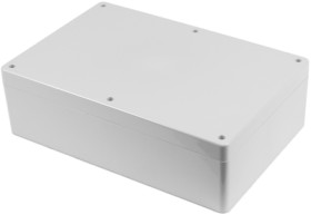 PC enclosure, (L x W x H) 300 x 200 x 90 mm, light gray (RAL 7035), IP68, 1554X2GY