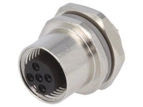 Gniazdo M12 4-pin żeńskie kod A-DeviceNet CANopen IP67 T4133012041-000