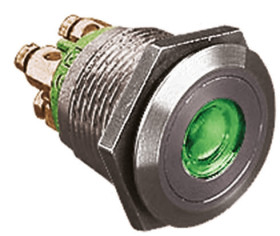 Nasadka przełącznika Chwilowy SPST średnica wycięcia 19.2mm, montaż panelowy Bulgin