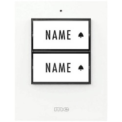 m-e 41357 Bell-500 Wireless Doorbell Button Backlit 2-Family House