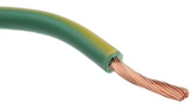 Przewód jednożyłowy linkowy, 2491X, 1,5 mm², 30/0,25 mm, 16 AWG, PVC, 750 V, Zielony/Żółty, dł. 100m, RS PRO