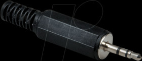 1107002 audio plug 2,5mm, stereo