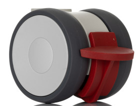 Koło samonastawne średnica kabla 50mm Pojedyncza śruba Tente 200kg wysokość całkowita 50mm