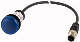 Kontrolka 24V ac/dc Niebieski Eaton średnica wycięcia 22mm Montaż panelowy