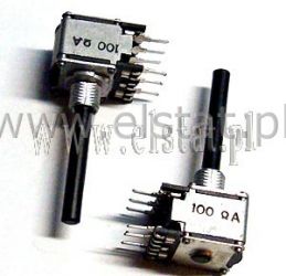 100R x 2 pot. stereo liniowy. kwadrat