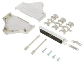 MHDM-37MSSL Męskie proste lutowanie na przewód D-Sub gold flash PIN 37