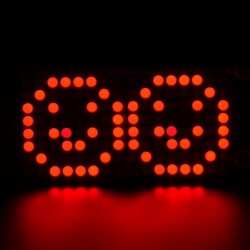 Adafruit 0.8" 8x16 LED Matrix FeatherWing Display - Red