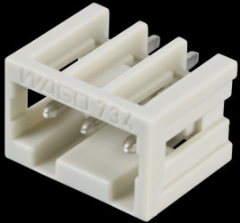 734-133 Print pin header, mini, RM 3.5, straight, 3-pin