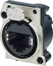 Socket, RJ45, 8 pole, 8P8C, Cat 5e, PCB mounting, NE8FBH-C5