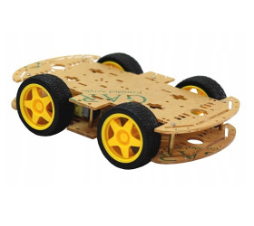 4WD 260mm Car Chassis Robot Platform + 4 Wheels + 4 Motors Set Arduino