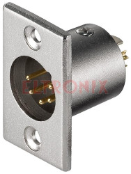 WTYK MIKROFONOWY 5 PIN MONTAŻOWY METAL XLR186-5G