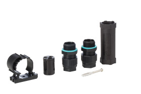 Puszka elektroinstalacyjna ścienna Nylon Czarny IP68 liczba otworów 3 RS PRO