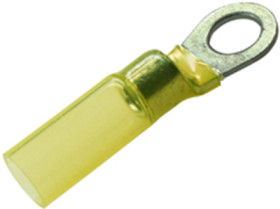 Insulated ring cable lug, 4.0-6.0 mm², AWG 12 to 10, 6.5 mm, M8, yellow, 7932330102