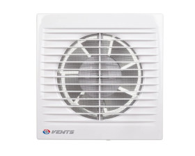 Wentylator domowy fi 125 230V 16W 180m3/h 35dB ścienny z wyłącznikiem czasowym (STYL WC) 125ST
