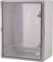 Boxexpert BXPPABST400500240-F01 Szafka instalacyjna 500 x 400 x 240 ABS, poliwęglan szary błyszczący 1 szt.