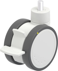 Blickle 935508 LKDH-PATH 100K-FI-ELS-GS12 Podwójna rolka z tworzywa sztucznego Średnica koła: 100 mm Maksymalne obciążen