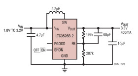 1A, 2MHz Synchronous Step-Up DC/DC Converter in 2mm × 3mm DFN