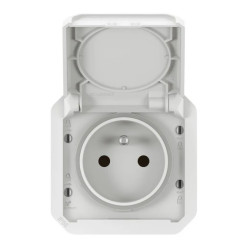 NOWE PLEXO 55 Gniazdo 2P+Z zaciski automatyczne mechanizm 16A - 250V AC białe 069621L