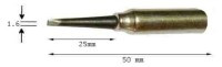 GD-2/051 Grot do lutownicy Elwik - długosć L=25mm; szerokosć spłaszczenia W=1.6mm; grubosć T=0.4mm