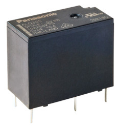 Przekaźnik mocy 24V dc SPST Panasonic 200mW, montaż PCB 2880Ω Styk płytki drukowanej