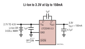 3.3V/2.5V Step-Up/Step-Down Charge Pump DC/DC Converter