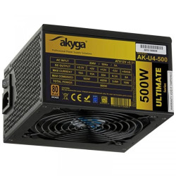 Zasilacz ATX 500W Akyga AK-U4-500 P4+4 PCI-E 6 pin 6+2 pin 6x SATA APFC 80+ Bronze FAN 12cm